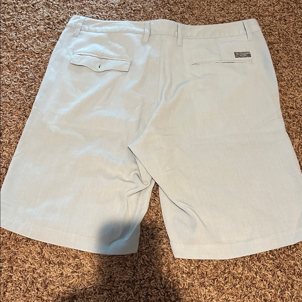 Travis Mathew golf shorts. Turquoise , very soft, size 34. - Picture 3 of 4